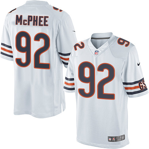Youth Limited Pernell McPhee Nike Jersey White Road - #92 NFL Chicago Bears